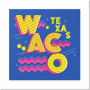 Retro 90s Waco, Texas Posters and Art